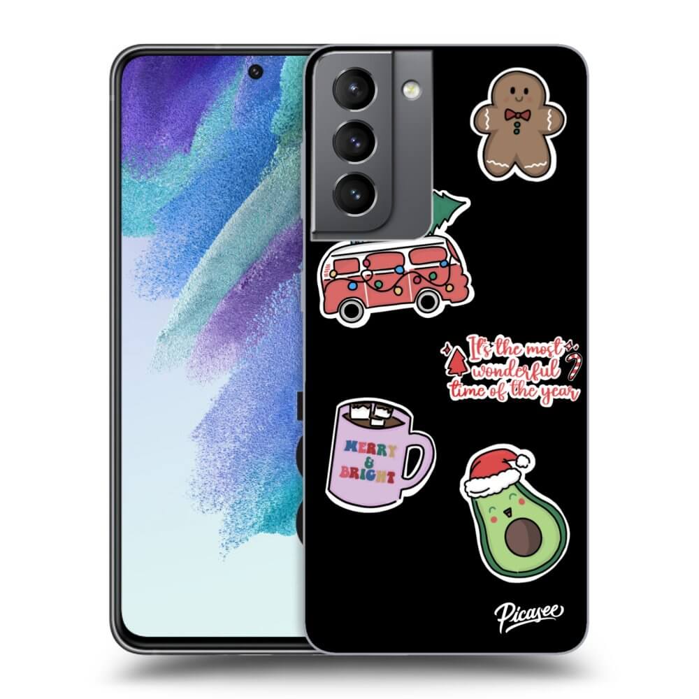 Picasee ULTIMATE CASE PowerShare für Samsung Galaxy S21 FE 5G - Christmas Stickers