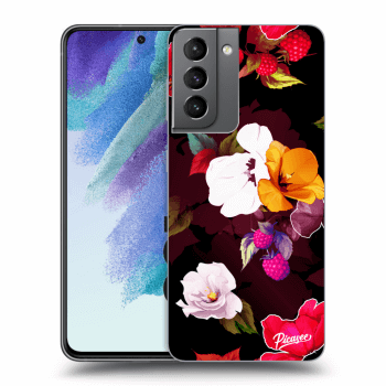 Picasee ULTIMATE CASE PowerShare für Samsung Galaxy S21 FE 5G - Flowers and Berries