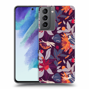 Hülle für Samsung Galaxy S21 FE 5G - Purple Leaf