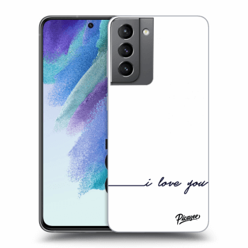 Picasee ULTIMATE CASE PowerShare für Samsung Galaxy S21 FE 5G - I love you