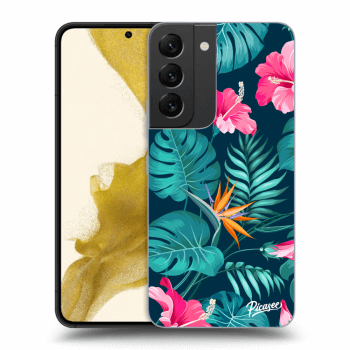 Hülle für Samsung Galaxy S22 5G - Pink Monstera