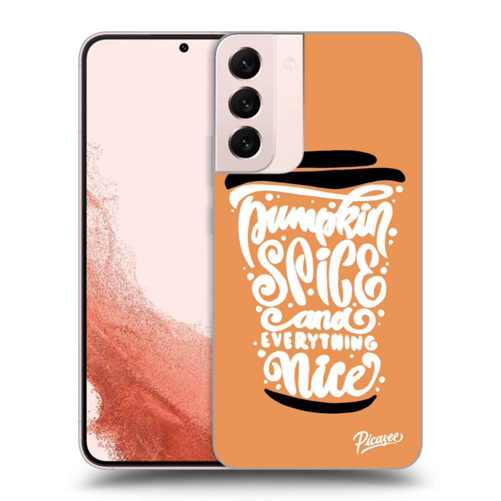 Picasee Samsung Galaxy S22+ 5G Hülle - Transparentes Silikon - Pumpkin coffee