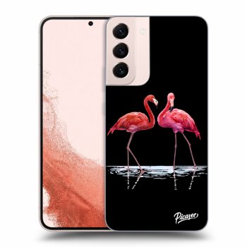 Picasee ULTIMATE CASE PowerShare für Samsung Galaxy S22+ 5G - Flamingos couple