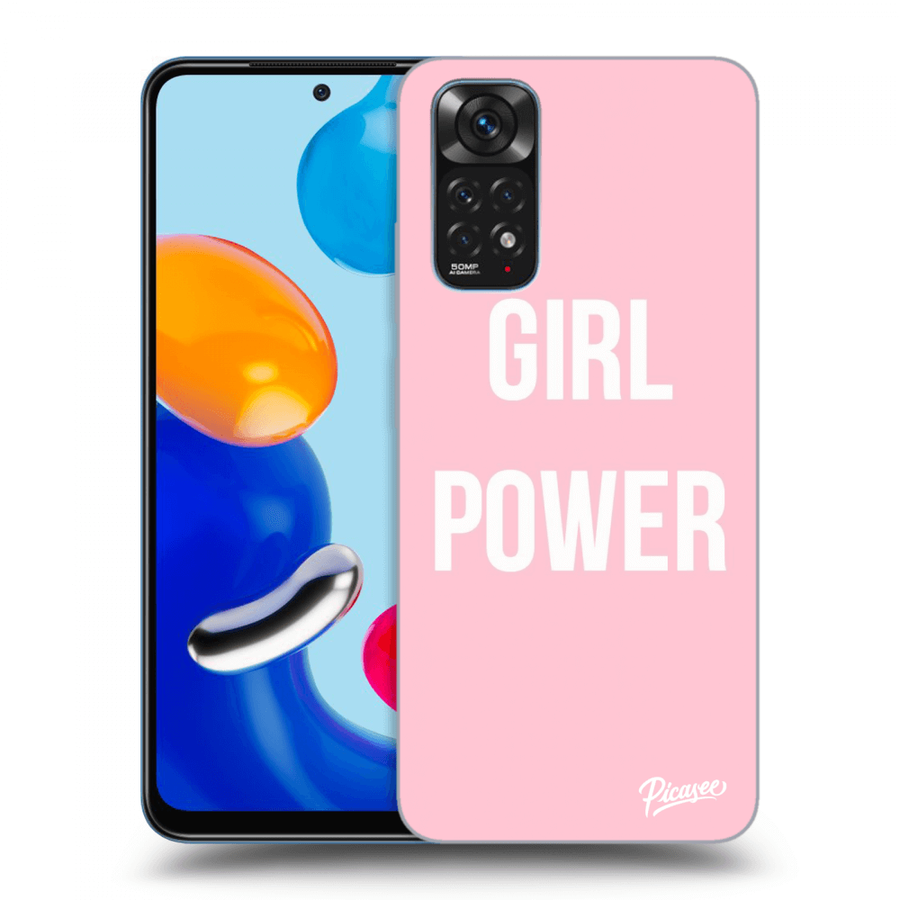 Picasee Xiaomi Redmi Note 11 Hülle - Schwarzes Silikon - Girl power