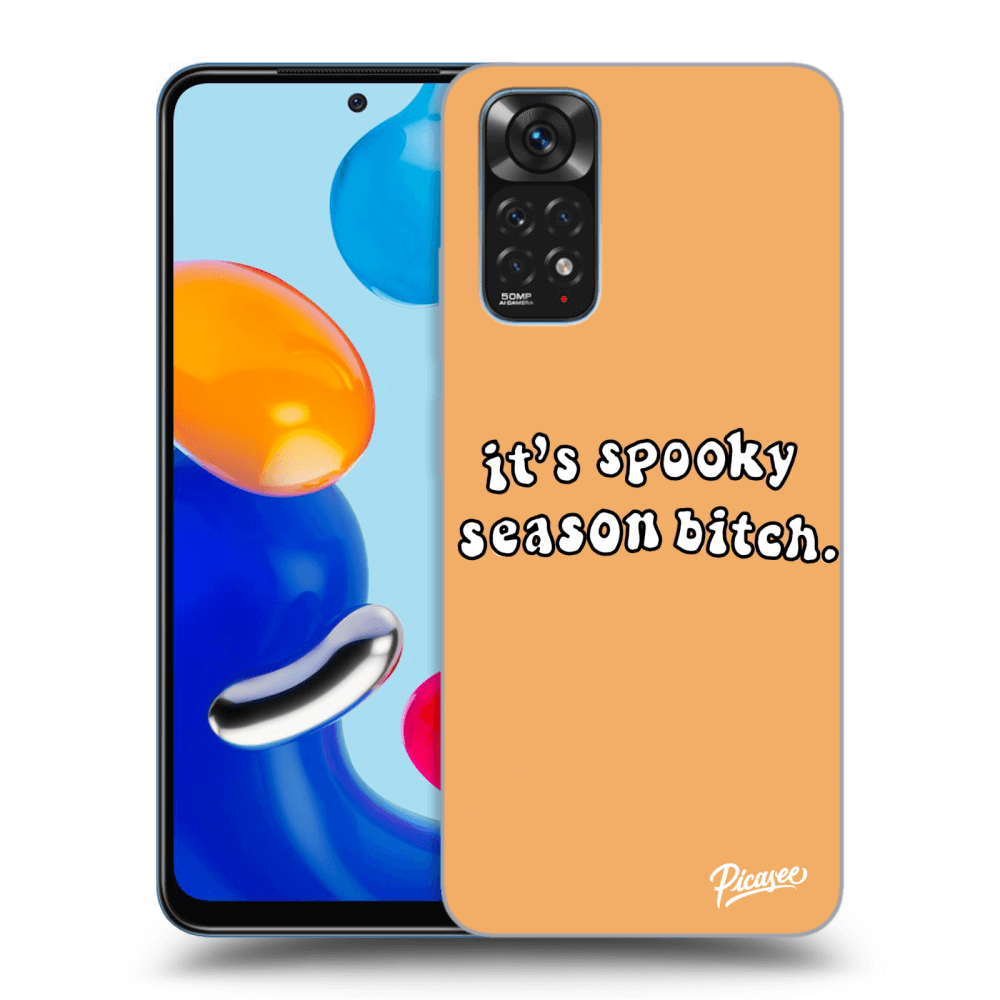 Picasee Xiaomi Redmi Note 11 Hülle - Schwarzes Silikon - Spooky season