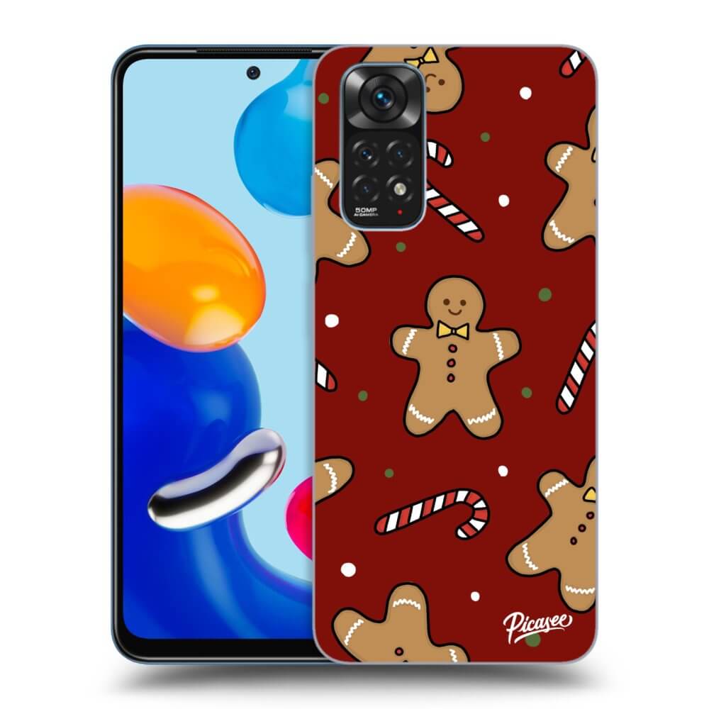 Picasee Xiaomi Redmi Note 11 Hülle - Schwarzes Silikon - Gingerbread 2