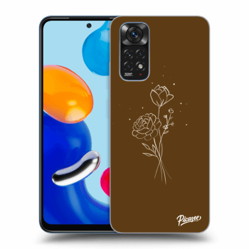 Hülle für Xiaomi Redmi Note 11 - Brown flowers