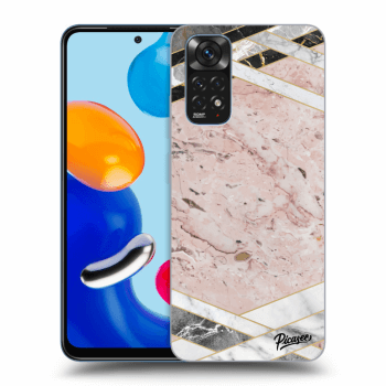 Hülle für Xiaomi Redmi Note 11 - Pink geometry