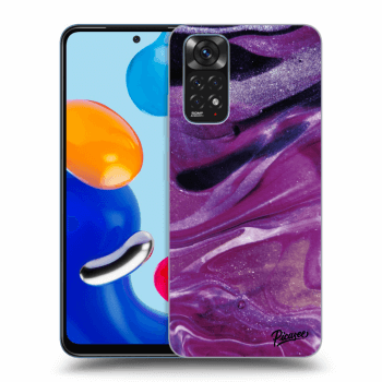 Hülle für Xiaomi Redmi Note 11 - Purple glitter