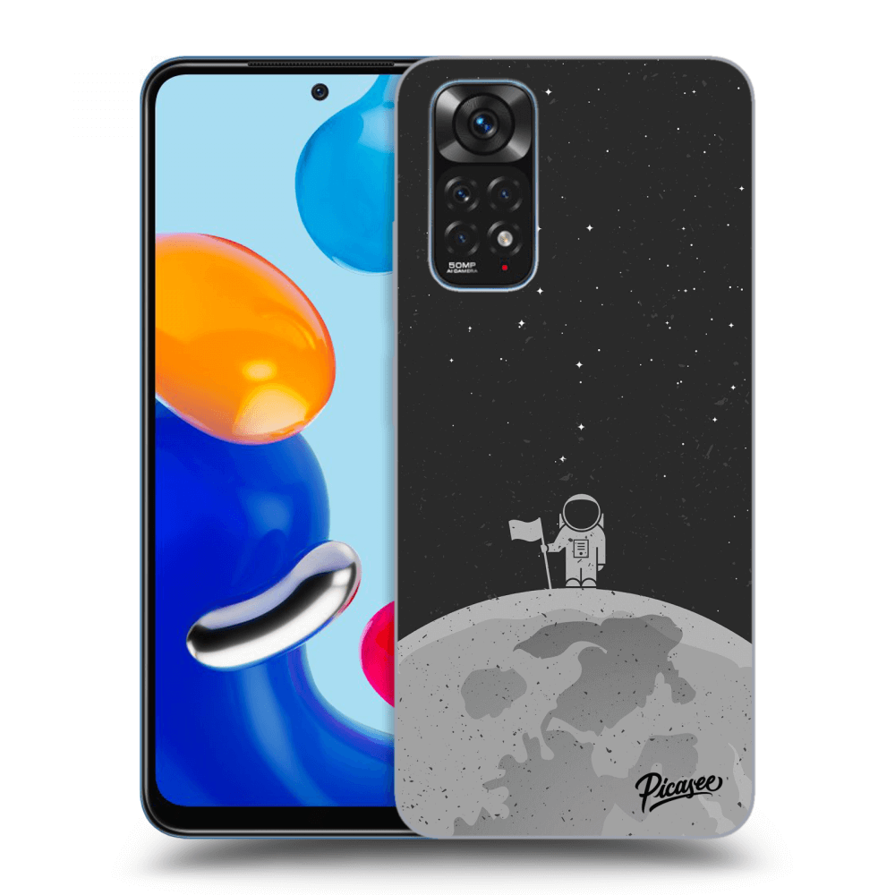 Picasee Xiaomi Redmi Note 11 Hülle - Schwarzes Silikon - Astronaut