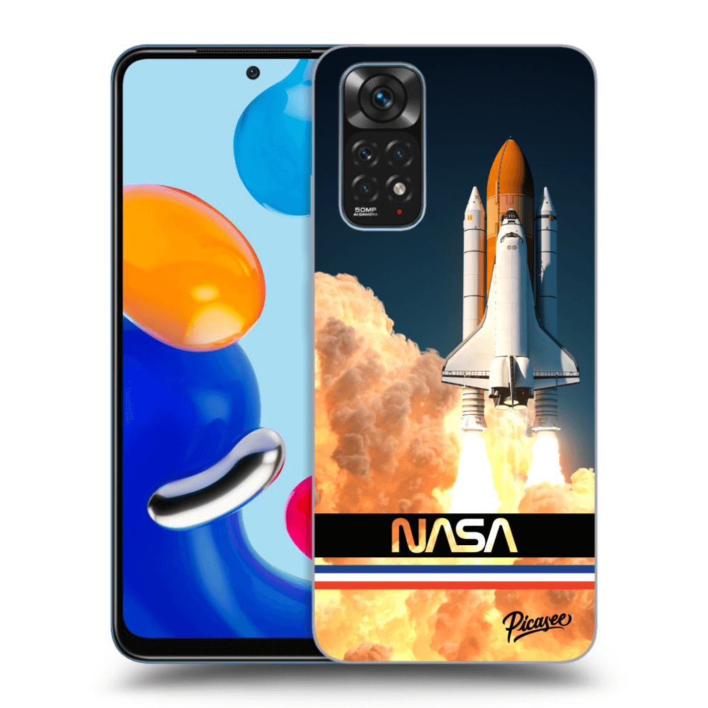 Picasee Xiaomi Redmi Note 11S 4G Hülle - Schwarzes Silikon - Space Shuttle