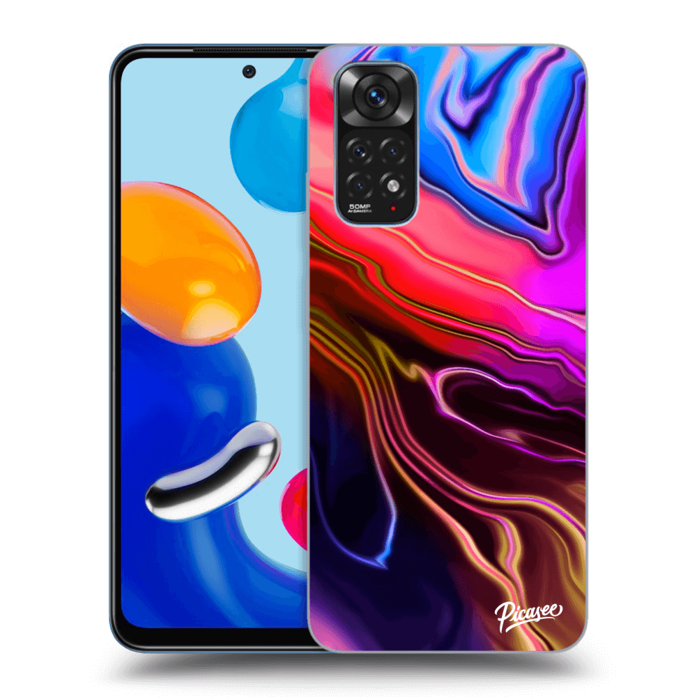 Picasee Xiaomi Redmi Note 11S 4G Hülle - Transparentes Silikon - Electric