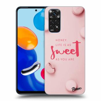 Picasee Xiaomi Redmi Note 11S 4G Hülle - Schwarzes Silikon - Life is as sweet as you are