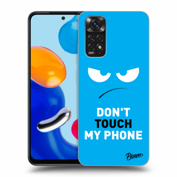 Picasee Xiaomi Redmi Note 11S 4G Hülle - Schwarzes Silikon - Angry Eyes - Blue