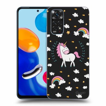 Picasee Xiaomi Redmi Note 11S 4G Hülle - Schwarzes Silikon - Unicorn star heaven