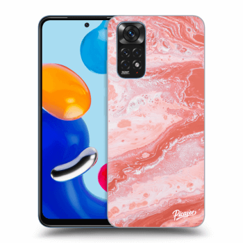 Picasee Xiaomi Redmi Note 11S 4G Hülle - Transparentes Silikon - Red liquid
