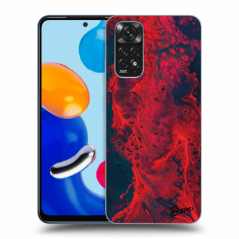 Picasee Xiaomi Redmi Note 11S 4G Hülle - Schwarzes Silikon - Organic red