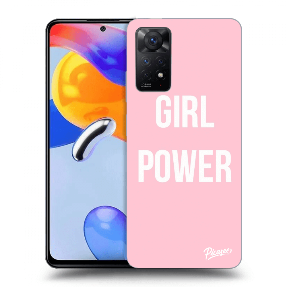 Picasee Xiaomi Redmi Note 11 Pro Hülle - Schwarzes Silikon - Girl power