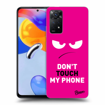 Picasee Xiaomi Redmi Note 11 Pro Hülle - Transparentes Silikon - Angry Eyes - Pink