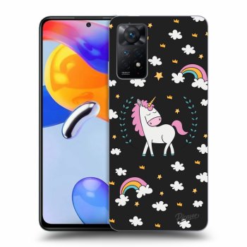 Picasee Xiaomi Redmi Note 11 Pro Hülle - Schwarzes Silikon - Unicorn star heaven