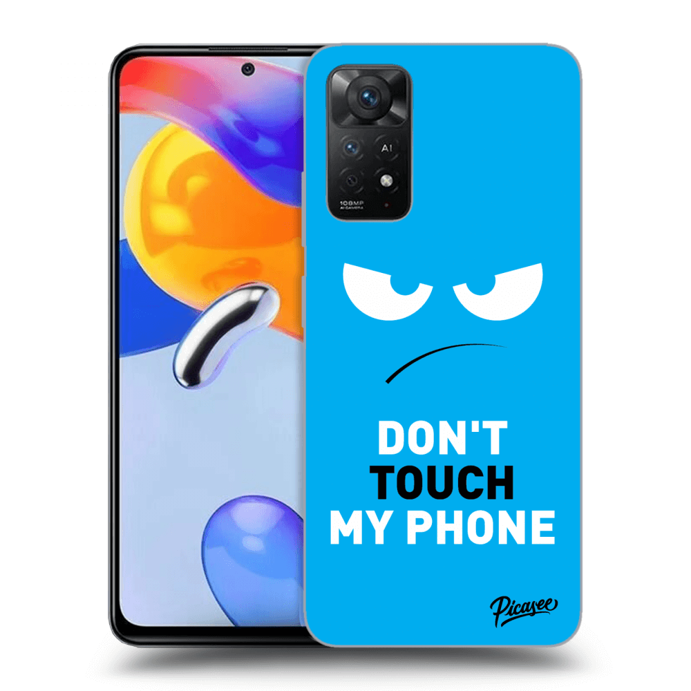 Picasee Xiaomi Redmi Note 11 Pro 5G Hülle - Transparentes Silikon - Angry Eyes - Blue