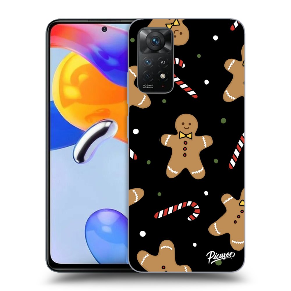 Picasee Xiaomi Redmi Note 11 Pro 5G Hülle - Schwarzes Silikon - Gingerbread