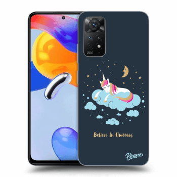 Picasee Xiaomi Redmi Note 11 Pro 5G Hülle - Schwarzes Silikon - Believe In Unicorns