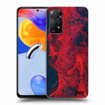 Picasee Xiaomi Redmi Note 11 Pro 5G Hülle - Transparentes Silikon - Organic red