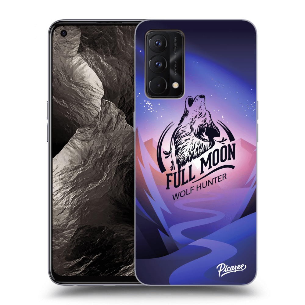 Picasee Realme GT Master Edition 5G Hülle - Schwarzes Silikon - Wolf