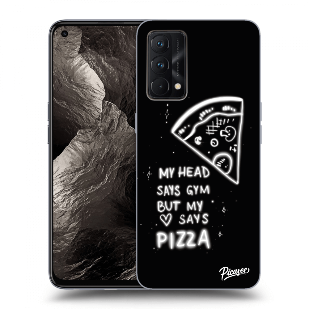 Picasee Realme GT Master Edition 5G Hülle - Schwarzes Silikon - Pizza