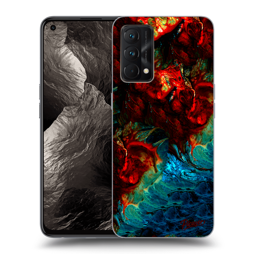 Picasee Realme GT Master Edition 5G Hülle - Schwarzes Silikon - Universe
