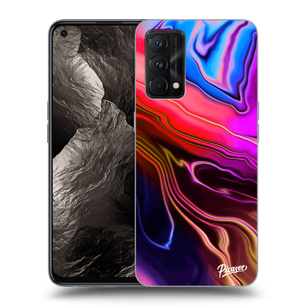 Picasee Realme GT Master Edition 5G Hülle - Schwarzes Silikon - Electric