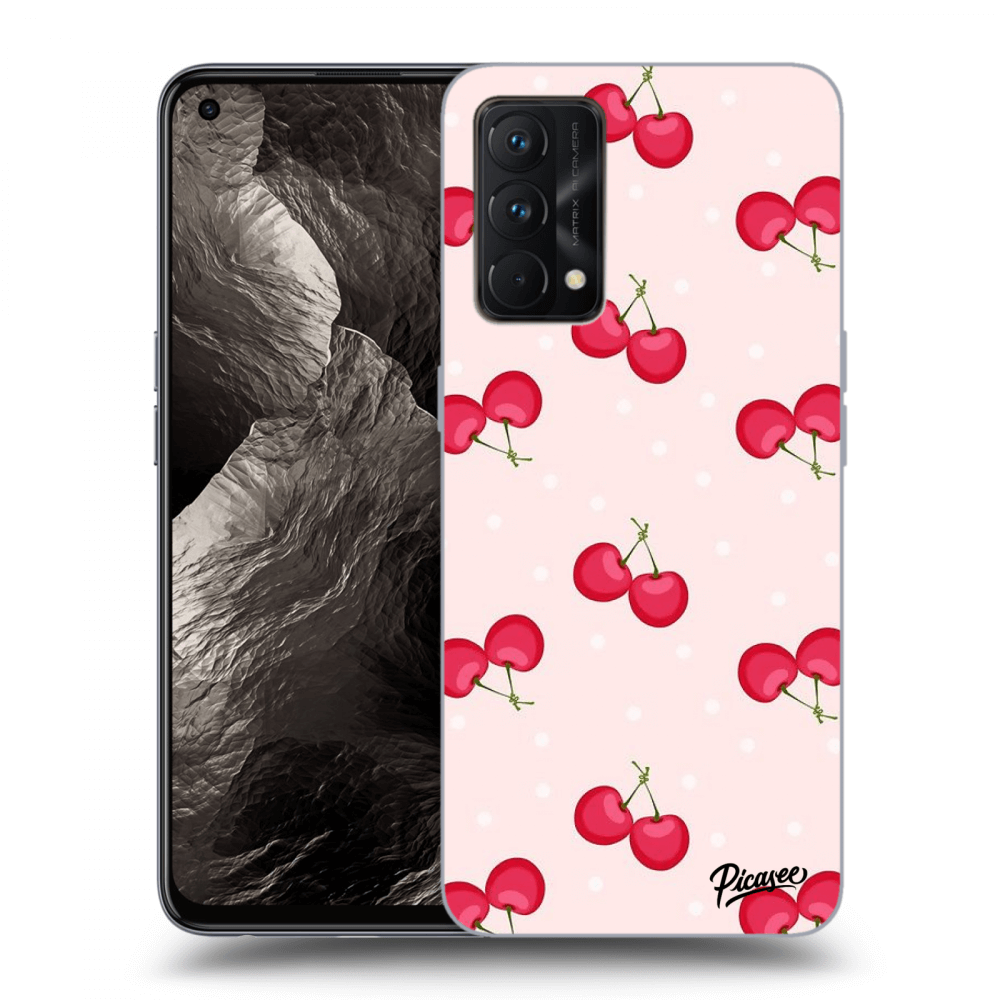Picasee Realme GT Master Edition 5G Hülle - Schwarzes Silikon - Cherries