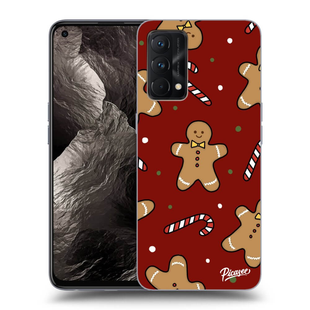 Picasee Realme GT Master Edition 5G Hülle - Schwarzes Silikon - Gingerbread 2
