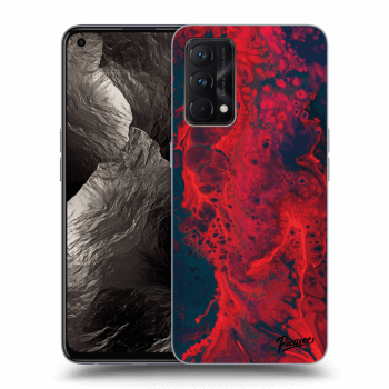 Picasee Realme GT Master Edition 5G Hülle - Schwarzes Silikon - Organic red