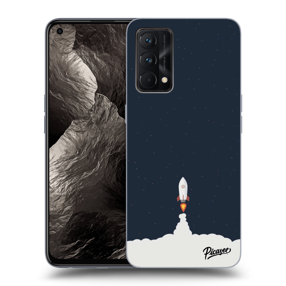 Picasee Realme GT Master Edition 5G Hülle - Schwarzes Silikon - Astronaut 2