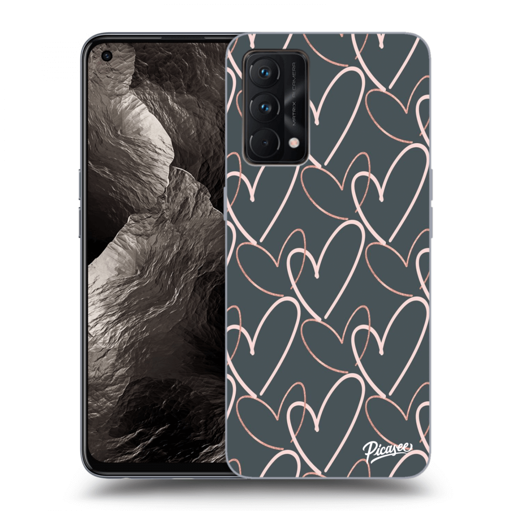 Picasee Realme GT Master Edition 5G Hülle - Schwarzes Silikon - Lots of love