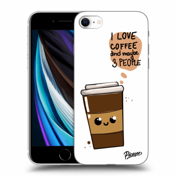 Picasee Apple iPhone SE 2022 Hülle - Transparentes Silikon - Cute coffee