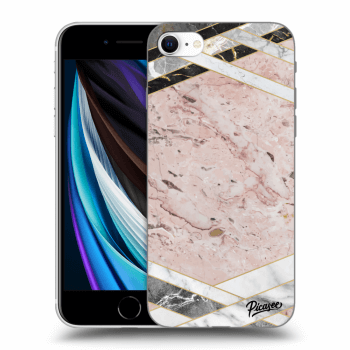 Hülle für Apple iPhone SE 2022 - Pink geometry