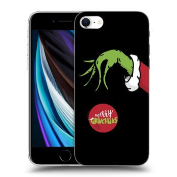 Picasee Apple iPhone SE 2022 Hülle - Schwarzes Silikon - Grinch