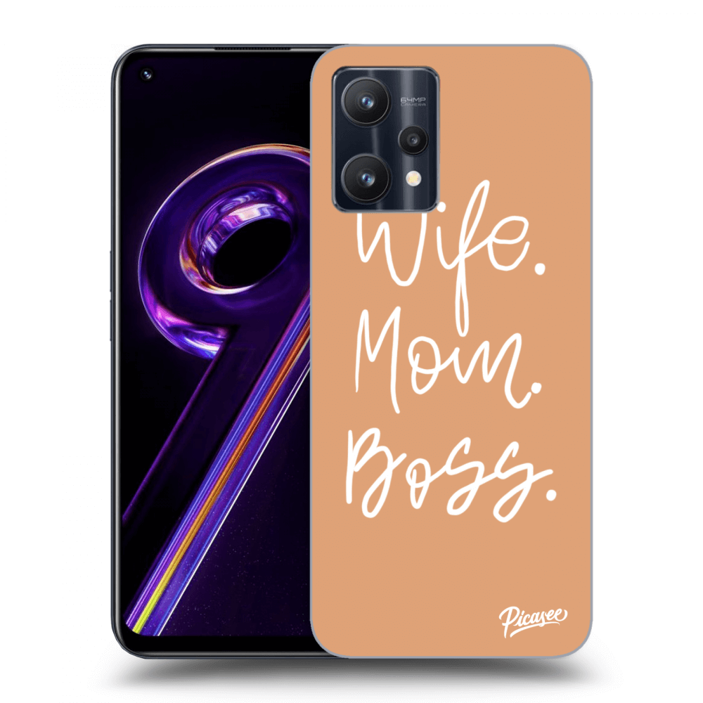 Picasee Realme 9 Pro 5G Hülle - Schwarzes Silikon - Boss Mama
