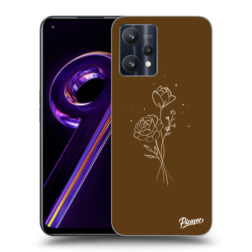 Picasee ULTIMATE CASE für Realme 9 Pro 5G - Brown flowers