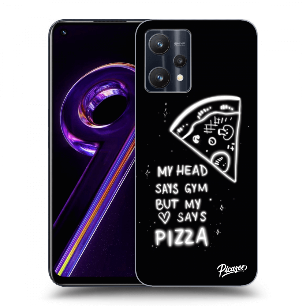 Picasee Realme 9 Pro 5G Hülle - Schwarzes Silikon - Pizza