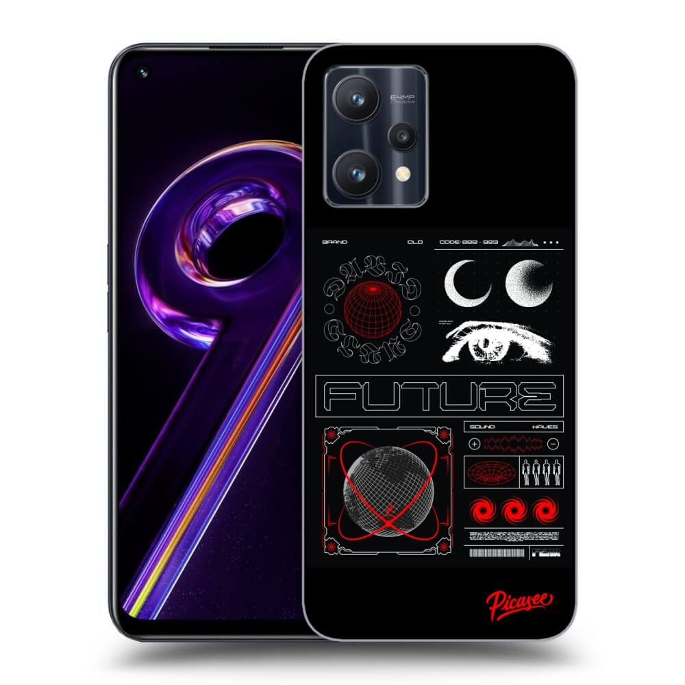 Picasee Realme 9 Pro 5G Hülle - Schwarzes Silikon - WAVES