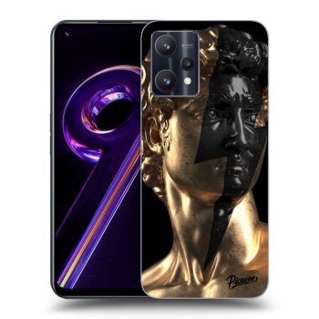 Picasee Realme 9 Pro 5G Hülle - Schwarzes Silikon - Wildfire - Gold