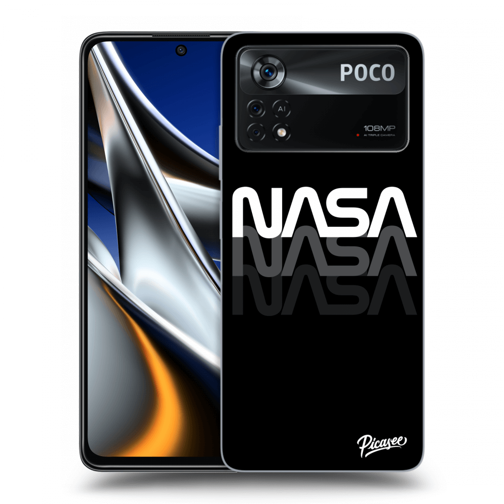 Picasee Xiaomi Poco X4 Pro 5G Hülle - Transparentes Silikon - NASA Triple