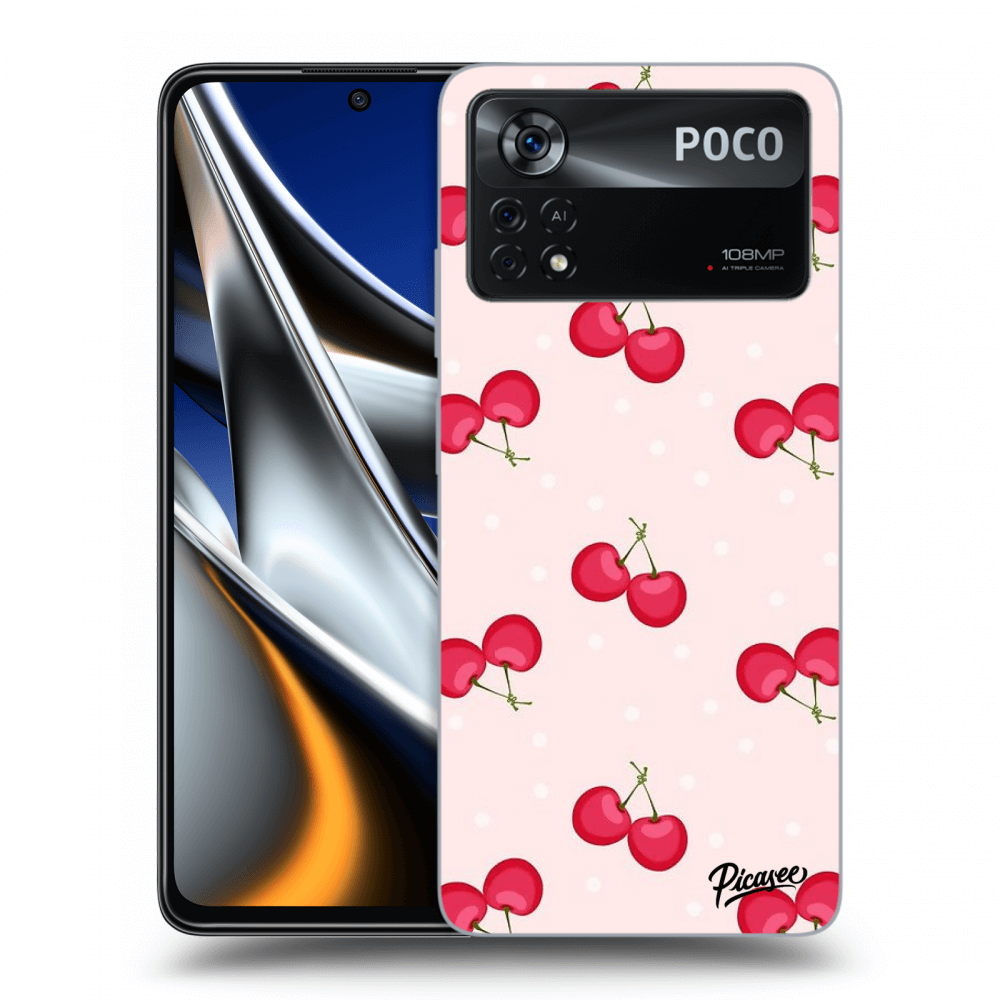 Picasee Xiaomi Poco X4 Pro 5G Hülle - Transparentes Silikon - Cherries