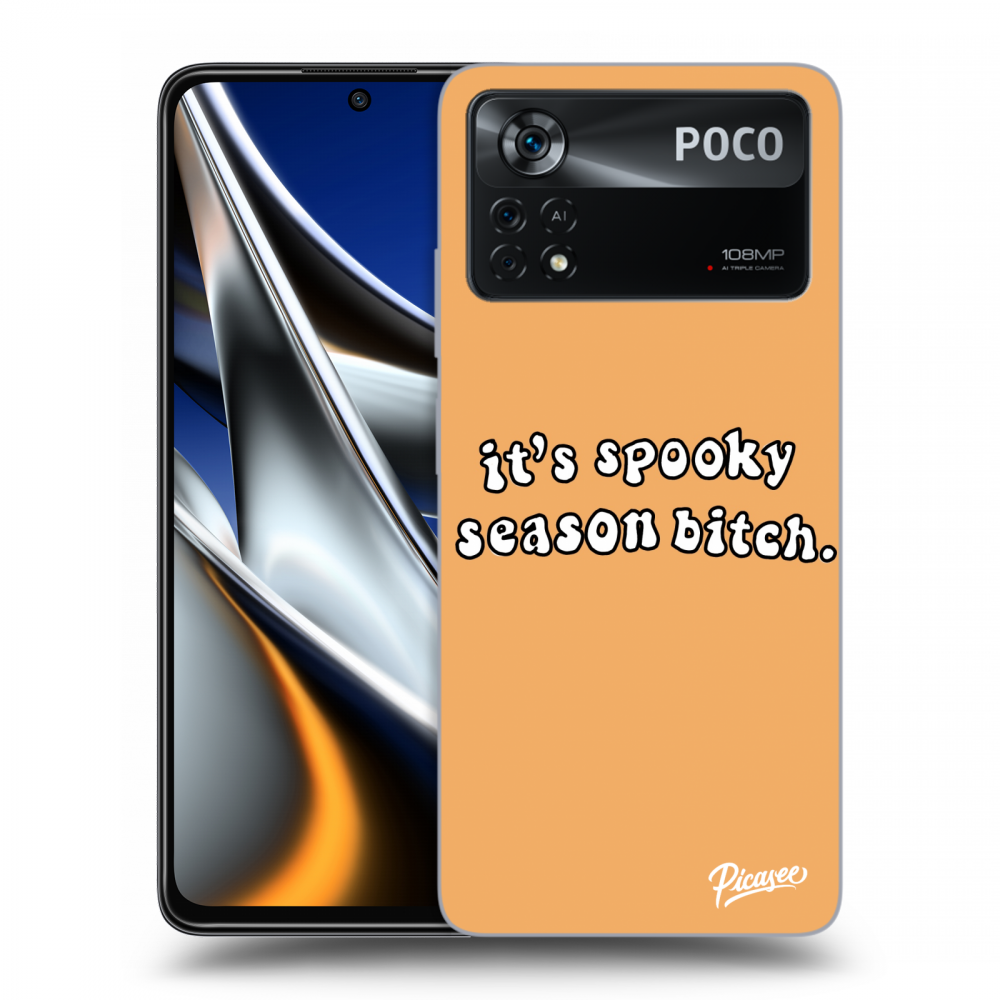 Picasee Xiaomi Poco X4 Pro 5G Hülle - Schwarzes Silikon - Spooky season