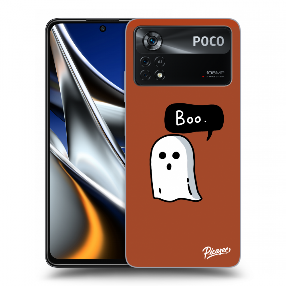 Picasee Xiaomi Poco X4 Pro 5G Hülle - Schwarzes Silikon - Boo