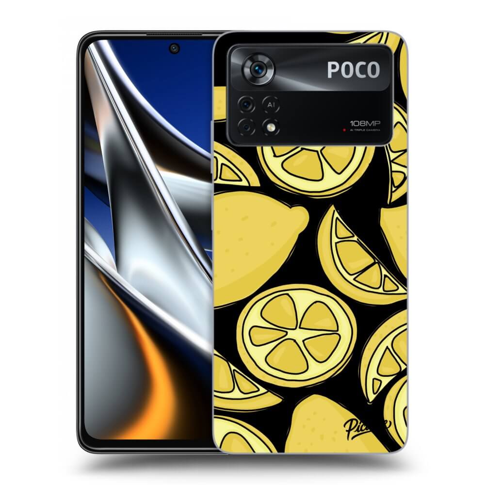 Picasee Xiaomi Poco X4 Pro 5G Hülle - Schwarzes Silikon - Lemon